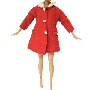 Modern Miss Vintage Barbie Clone Furry Collar Coat (Late 1960s / Early 1970s)